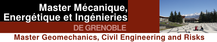 Master Geomechanics Civil Engineering and Risks Logo